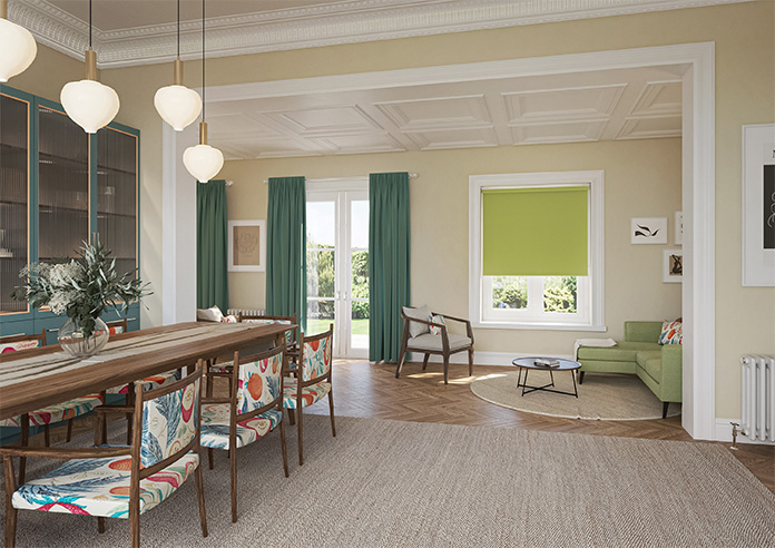 Trinity (Blackout), Lime - Roller Blind - Image 7